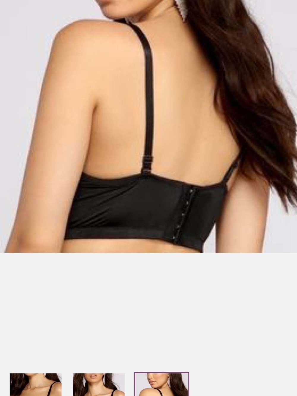 😲🔥 WINDSOR- Embellished Black Sequin Bustier Top ( NWOT )  - XS - Picture 2 of 11
